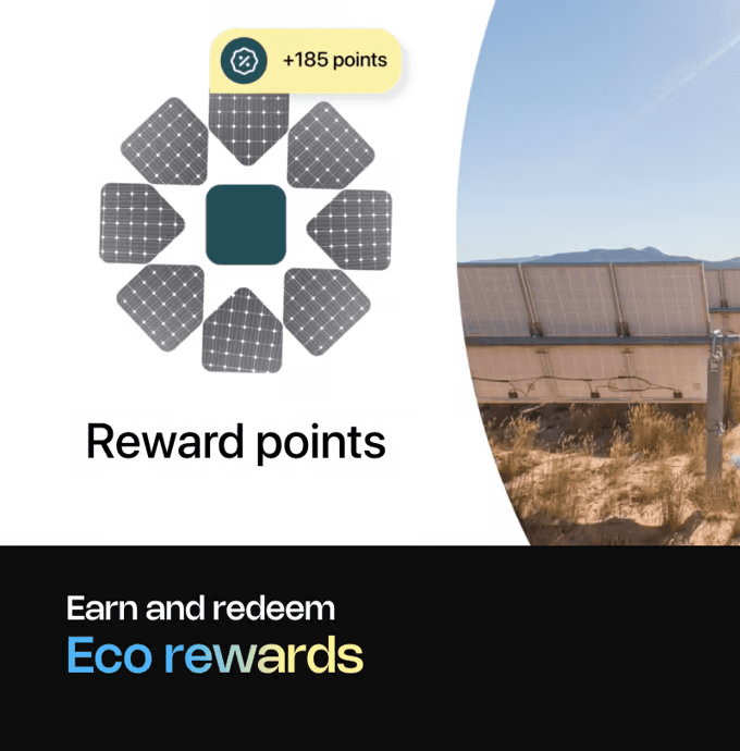 Earn and redeem eco rewards